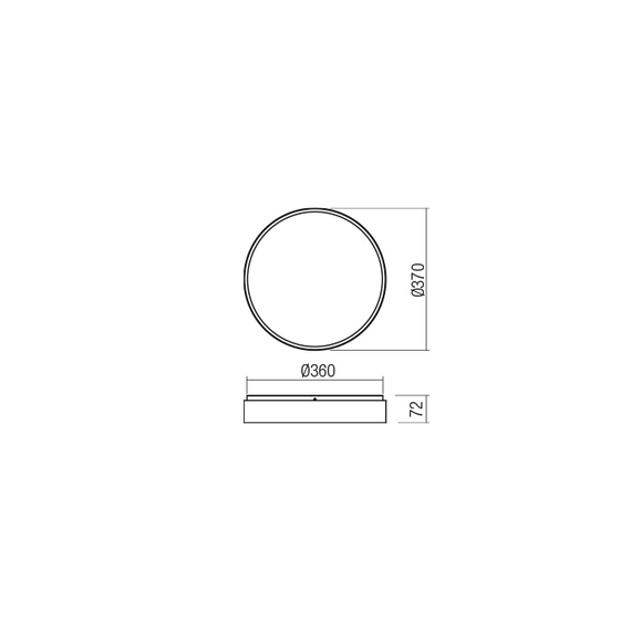 LED Плафон YOMO 01-2568 Redo 43W 3000K | Osvetlenieto.bg