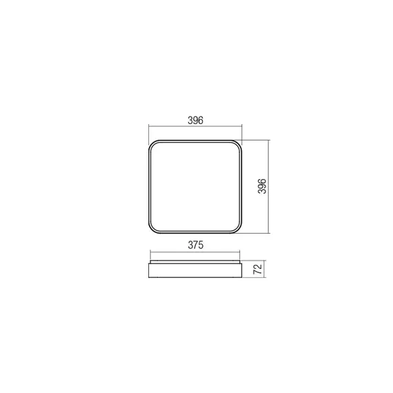 LED Плафон YOMO 01-2578 Redo 47W 3000K | Osvetlenieto.bg