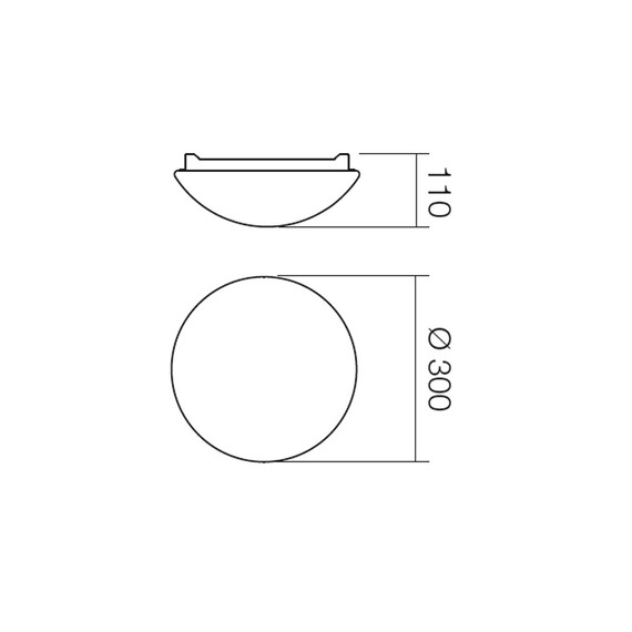 LED Плафон за баня IBIS 01-398 Smarter 1xE27 | Osvetlenieto.bg