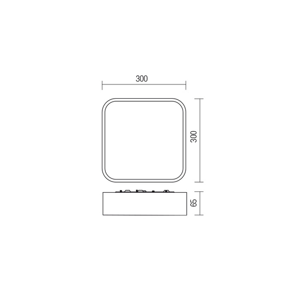 LED Плафон за баня SCREEN IP 01-2498 Redo 30W 3000K | Osvetlenieto.bg