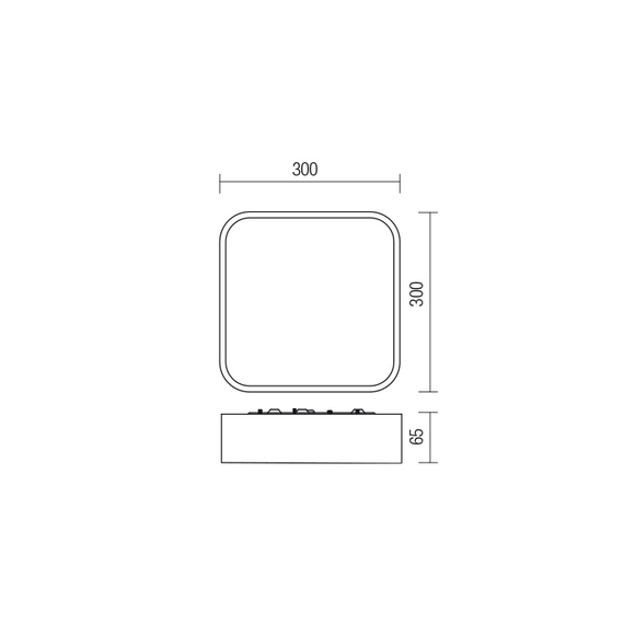 LED Плафон за баня SCREEN IP 01-2499 Redo 30W 3000K | Osvetlenieto.bg