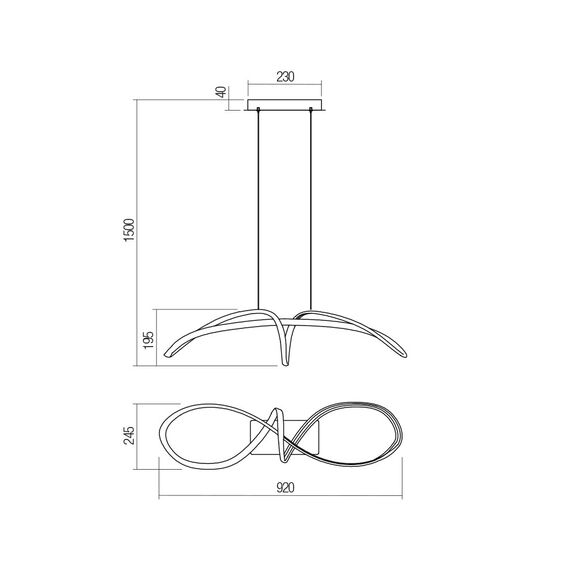 LED Полилей LAMON 01-2453 Smarter 57W 4000K | Osvetlenieto.bg