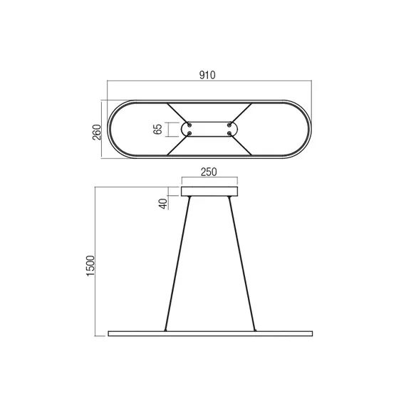LED Полилей LAP 01-2524 Redo 32W 3000K | Osvetlenieto.bg