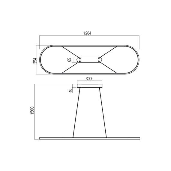 LED Полилей LAP 01-2526 Redo 50W 3000K | Osvetlenieto.bg