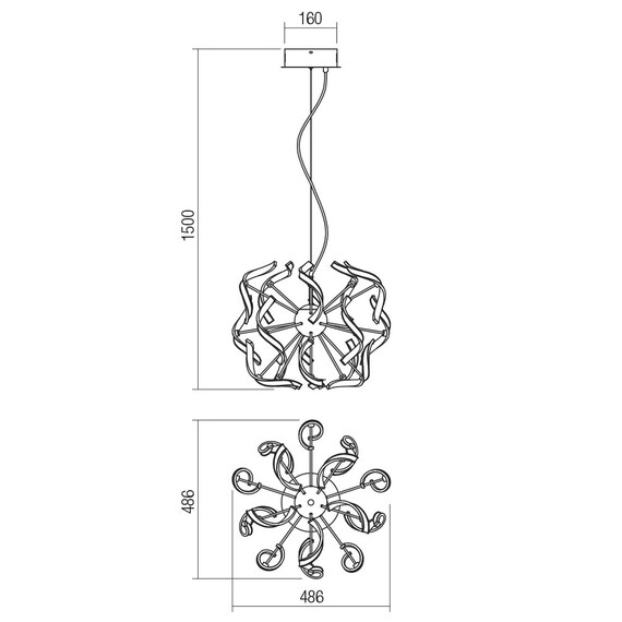 LED Полилей MISTRAL 01-1940 Smarter 40W 4000K | Osvetlenieto.bg