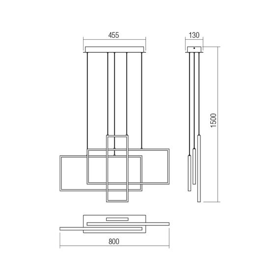 LED Полилей PLANA 01-2313 Smarter 60W 3000K | Osvetlenieto.bg