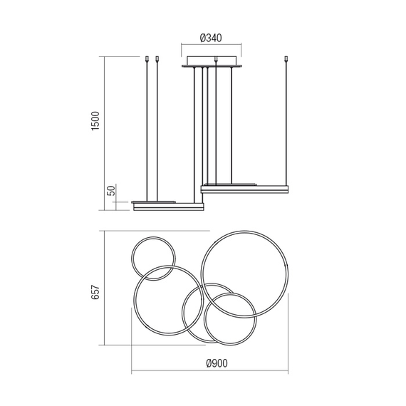 LED Полилей SIGUA 01-2607 Redo 99W 3000K | Osvetlenieto.bg LED Полилей SIGUA 01-2607 Redo 99W 3000K | Osvetlenieto.bg