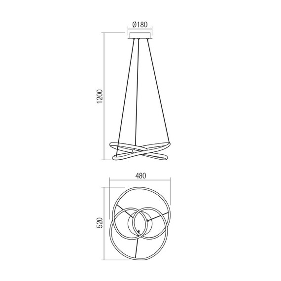 LED Полилей SINTRA 01-2190 Smarter 40W 3000K | Osvetlenieto.bg