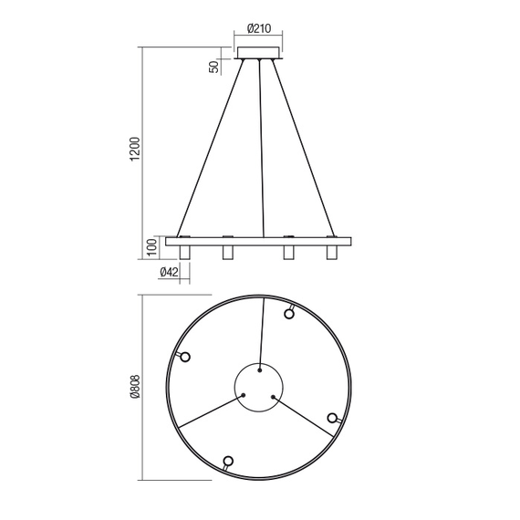 LED Полилей SUMMIT 01-2492 Redo 36W 3000K | Osvetlenieto.bg