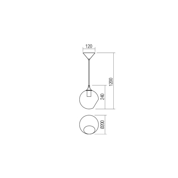 Пендел NIDO 01-2325 Smarter 1xE27 | Osvetlenieto.bg