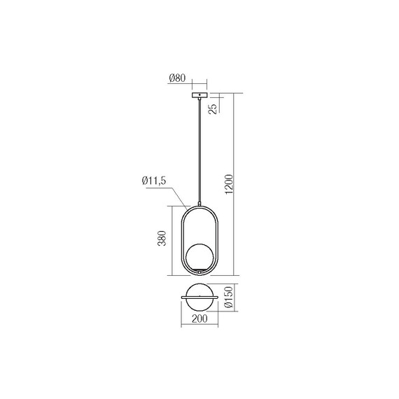 Пендел NIVA 01-2624 Smarter 1xE14 | Osvetlenieto.bg