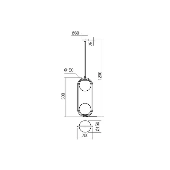 Пендел NIVA 01-2626 Smarter 2xE14 | Osvetlenieto.bg