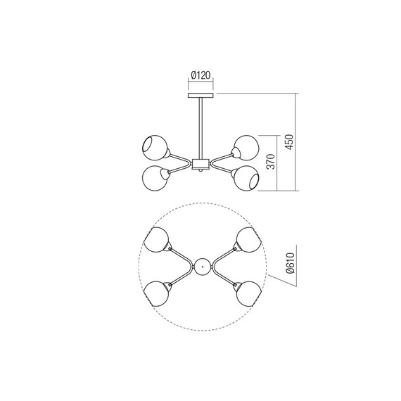 Плафон PLURI 02-975 Smarter 4xE27 | Osvetlenieto.bg