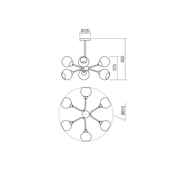 Плафон PLURI 02-976 Smarter 6xE27 | Osvetlenieto.bg Плафон PLURI 02-976 Smarter 6xE27 | Osvetlenieto.bg