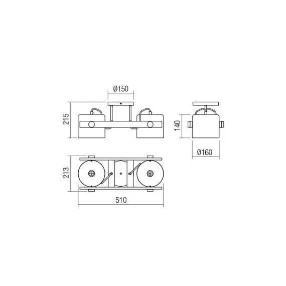 Плафон POOH 01-2400 Smarter 2xE27 | Osvetlenieto.bg