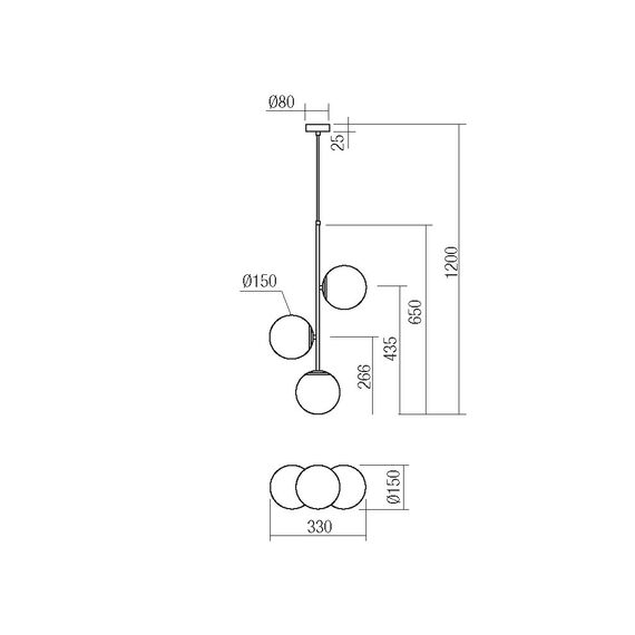 Полилей NIVA 01-2627 Smarter 3xE14 | Osvetlenieto.bg