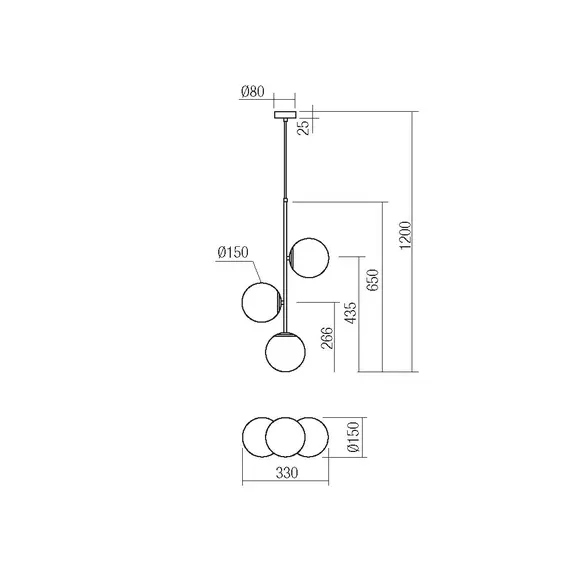 Полилей NIVA 01-2627 Smarter 3xE14 | Osvetlenieto.bg