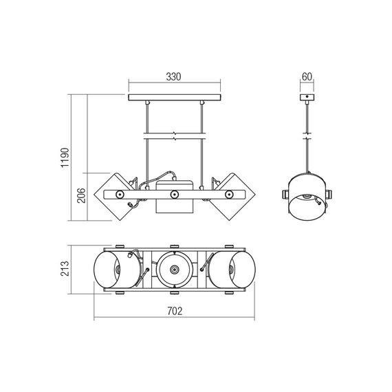 Полилей POOH 01-2403 Smarter 3xE27 | Osvetlenieto.bg Полилей POOH 01-2403 Smarter 3xE27 | Osvetlenieto.bg