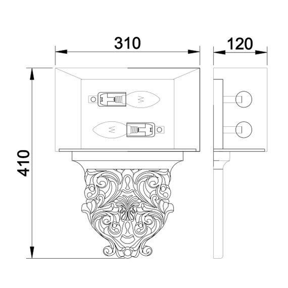 Аплик Cipresso Maytoni H034-WL-02-R 2xE14 | Osvetlenieto.bg Аплик Cipresso Maytoni H034-WL-02-R 2xE14 | Osvetlenieto.bg