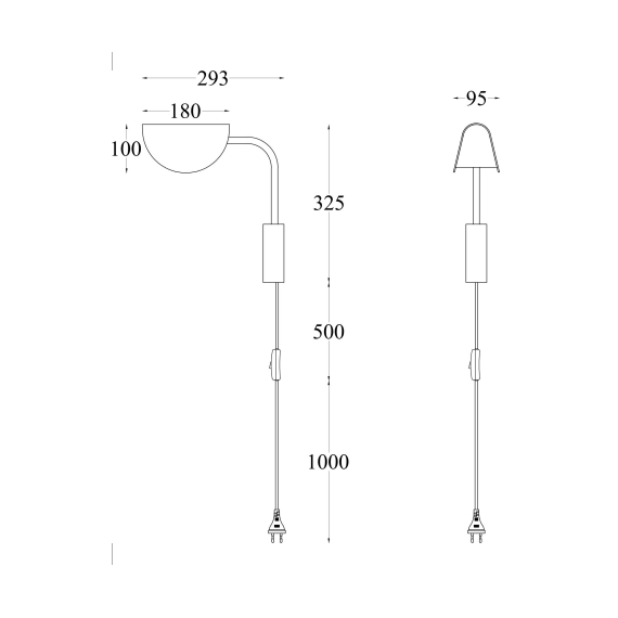 Аплик Mollis MOD126WL-01B Maytoni 1xG9 | Osvetlenieto.bg