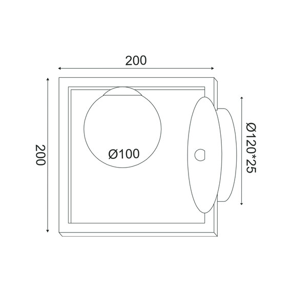 Аплик QUADRO OD91221W Aca Lighting 1xG9 | Osvetlenieto.bg