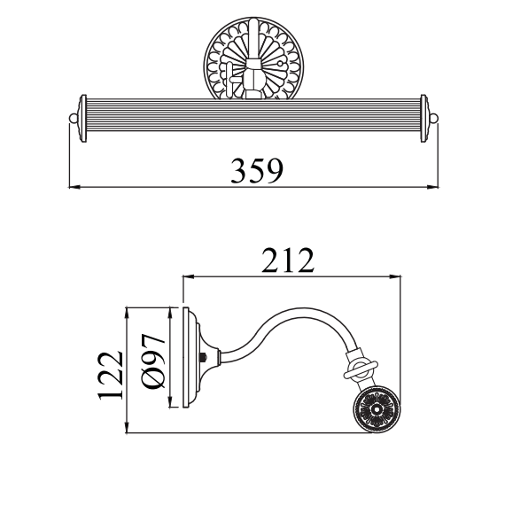 Аплик за картина Renoir Maytoni PIC118-22-W 2xE14 | Osvetlenieto.bg