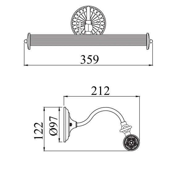 Аплик за картина Renoir Maytoni PIC118-22-W 2xE14 | Osvetlenieto.bg