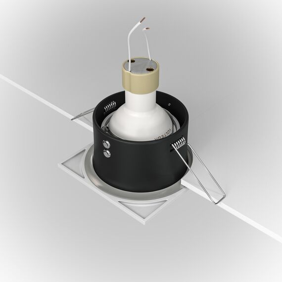 Бяла квадратна луна за баня Zoom Maytoni DL033-2-01W GU10 IP65 | Osvetlenieto.bg