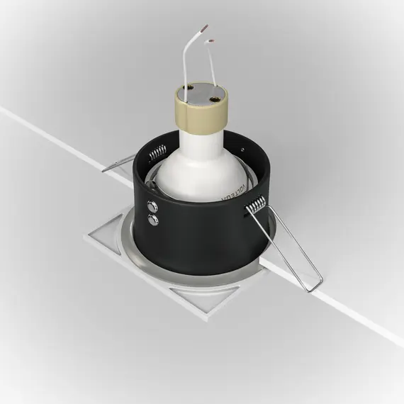 Бяла квадратна луна за баня Zoom Maytoni DL033-2-01W GU10 IP65 | Osvetlenieto.bg