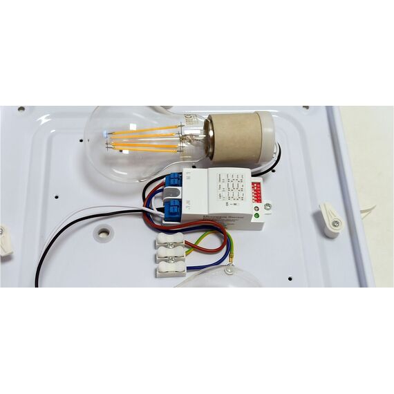 Черен плафон Solen квадрат MICROWAVE сензор за движение 2xE27 IP44 | Osvetlenieto.bg