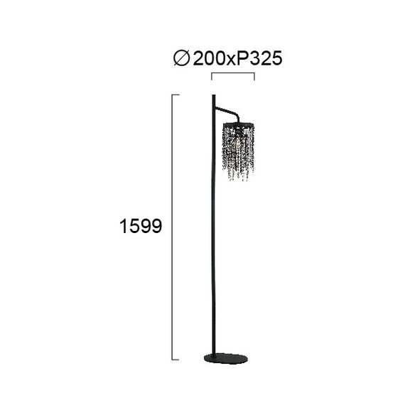 Лампион JULIANNA 4264000 Viokef 1xE14 | Osvetlenieto.bg