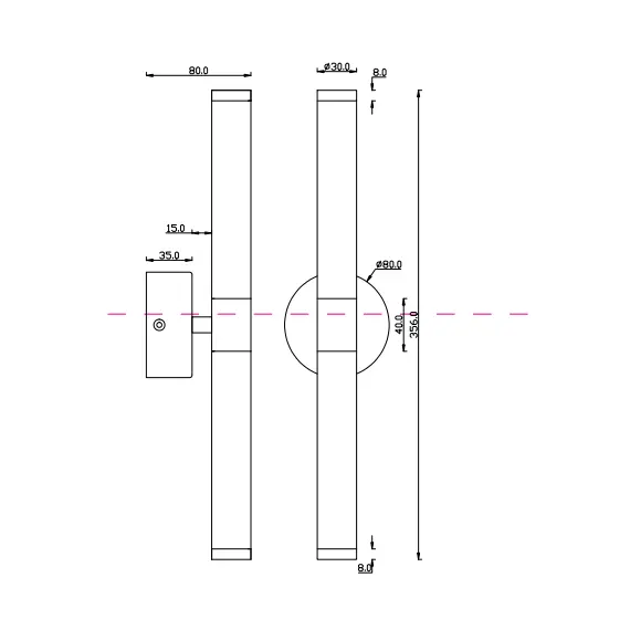 LED Аплик Axis MOD106WL-L10G3K Maytoni 10W 3000K | Osvetlenieto.bg