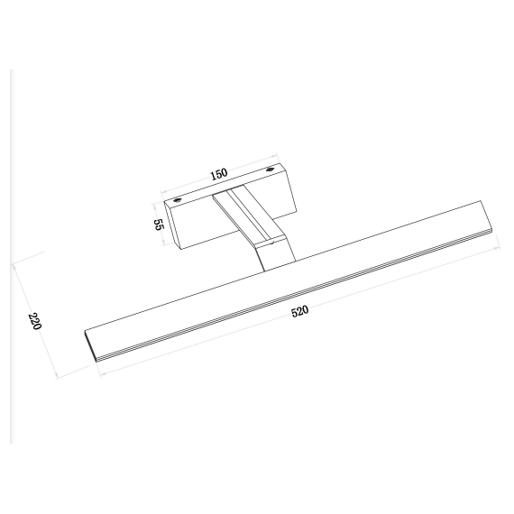 LED Аплик Decart MIR010WL-L12W4K Maytoni 12W 4000K | Osvetlenieto.bg