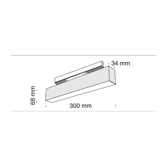 LED осветител за магнитна шина TR012-2-12W3K-B Maytoni 12W 3000K 48V | Osvetlenieto.bg