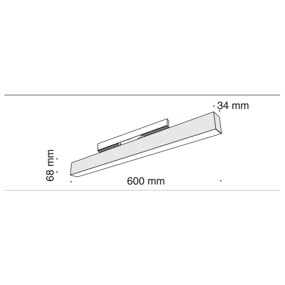 LED осветител за магнитна шина TR012-2-20W4K-B Maytoni 20W 4000K 48V | Osvetlenieto.bg