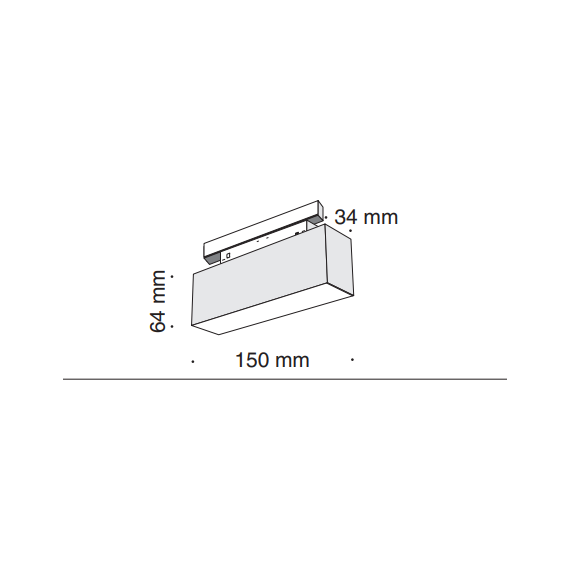 LED осветител за магнитна шина TR012-2-7W3K-B Maytoni 7W 3000K 48V | Osvetlenieto.bg