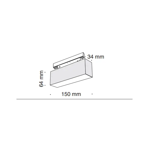 LED осветител за магнитна шина TR012-2-7W3K-B Maytoni 7W 3000K 48V | Osvetlenieto.bg