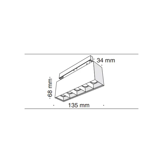 LED осветител за магнитна шина TR014-2-10W4K-B Maytoni 10W 4000K 48V | Osvetlenieto.bg