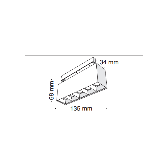 LED осветител за магнитна шина TR014-2-10W4K-B Maytoni 10W 4000K 48V | Osvetlenieto.bg