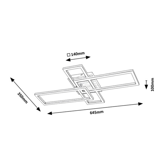 LED Плафон ASHTON 6590 Rabalux 24W 4000K | Osvetlenieto.bg