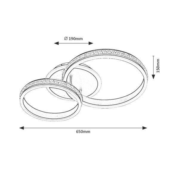 LED Плафон AVALON 2229 Rabalux 50W 4000K | Osvetlenieto.bg