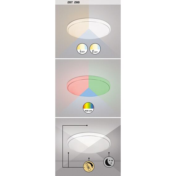 LED Плафон Bruce 2118 Rabalux 60W 3000K-6000K + RGB | Osvetlenieto.bg