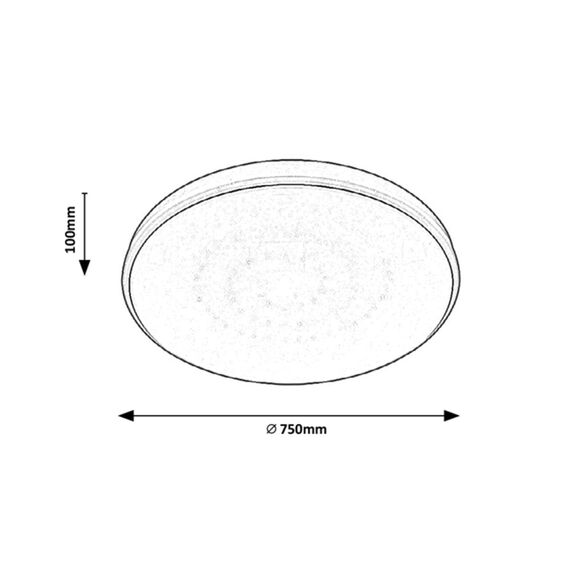 LED Плафон Bruce 2118 Rabalux 60W 3000K-6000K + RGB | Osvetlenieto.bg