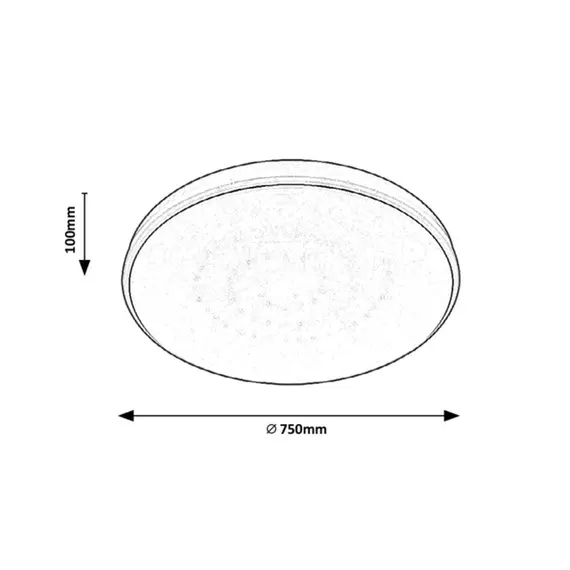 LED Плафон Bruce 2118 Rabalux 60W 3000K-6000K + RGB | Osvetlenieto.bg