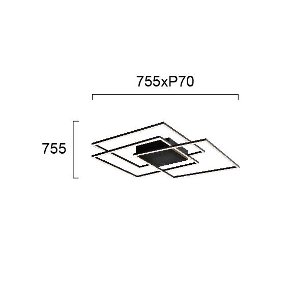 LED Плафон DANIEL 4263400 Viokef 79W 3000K | Osvetlenieto.bg LED Плафон DANIEL 4263400 Viokef 79W 3000K | Osvetlenieto.bg