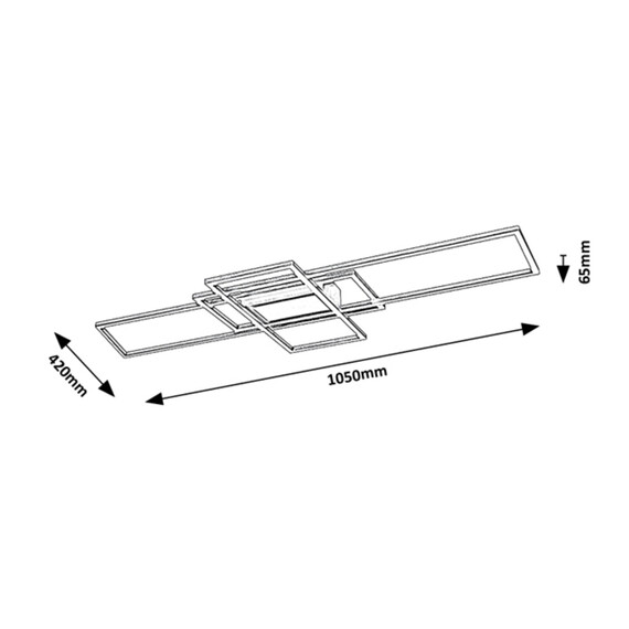 LED плафон Thabita 6869 Rabalux 54W 3000K-6500K | Osvetlenieto.bg