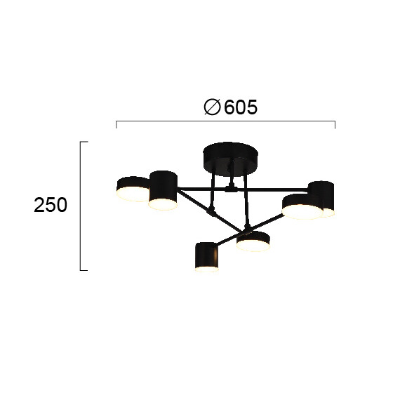 LED Плафон UNO 4268200 Viokef 30W 3000K | Osvetlenieto.bg