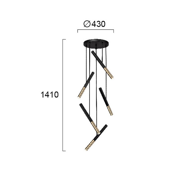 LED Полилей BALLET 4265300 Viokef 26W 3000K | Osvetlenieto.bg