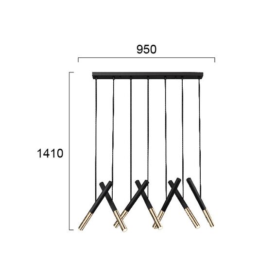 LED Полилей BALLET 4265400 Viokef 37W 3000K | Osvetlenieto.bg