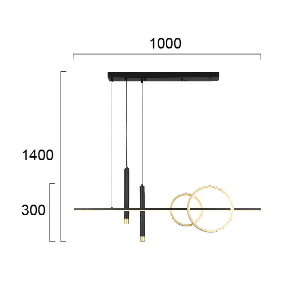 LED Полилей COMBO 4270600 Viokef 22.4W 3000K | Osvetlenieto.bg